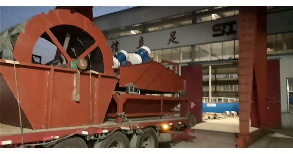 大型脫水篩、輪式洗沙機發貨福建